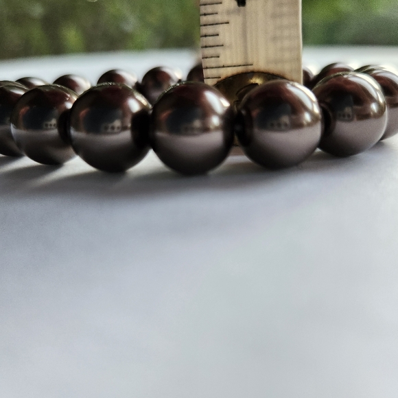 Stella & Dot Soiree Pearl Pave Bracelets set of 2 - Bronze, Silver - Picture 8 of 9